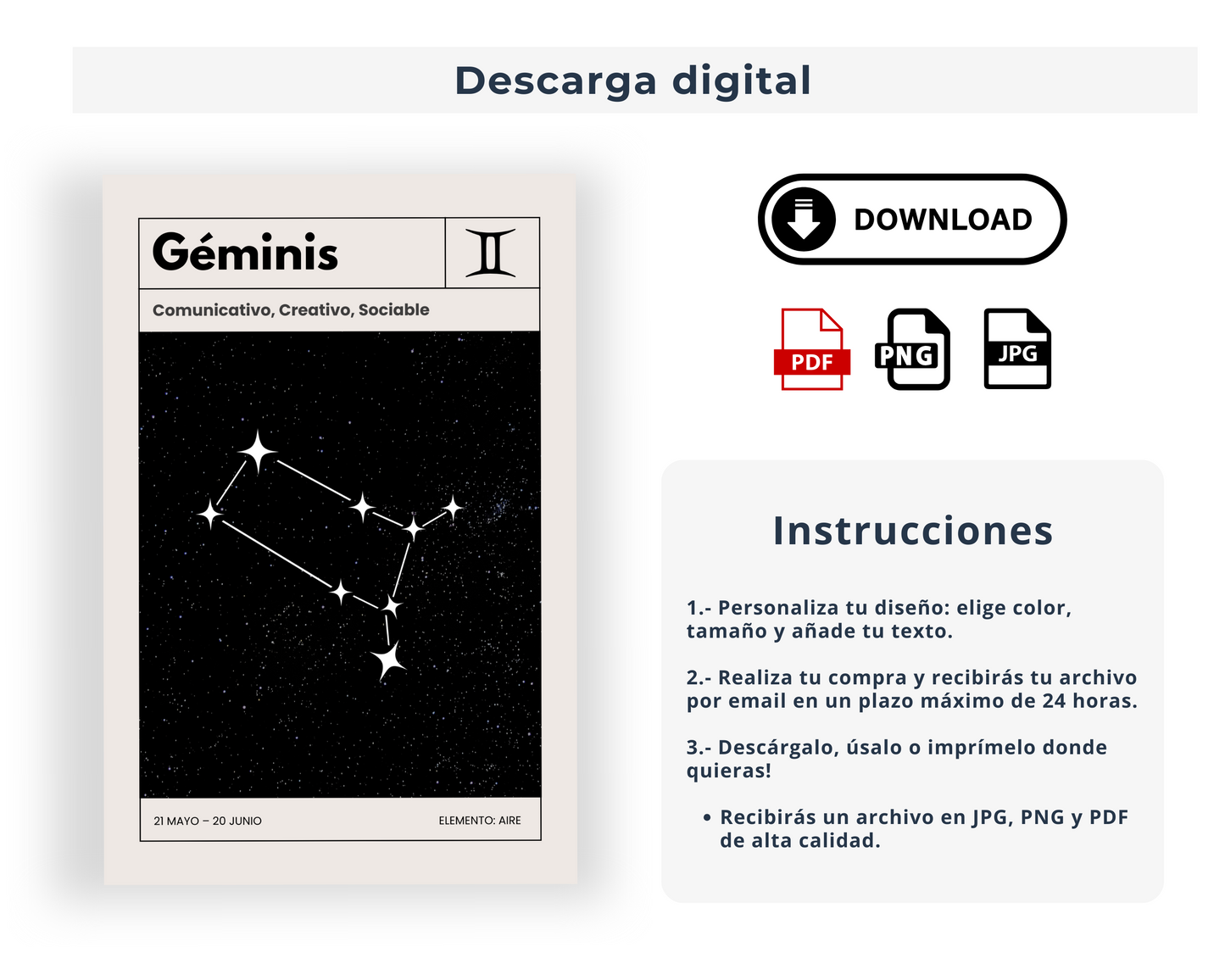 Géminis: El poster estelar de tu signo del zodiaco