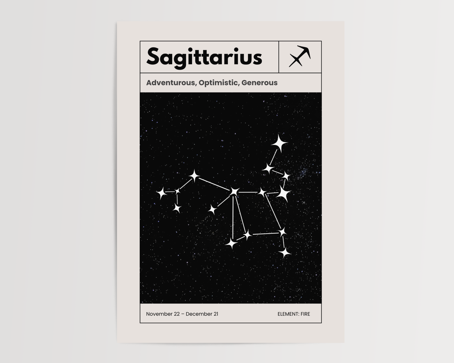 Sagitario: El poster estelar de tu signo del zodiaco