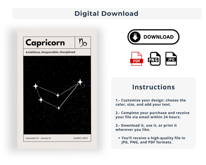 Capricornio: El poster estelar de tu signo del zodiaco