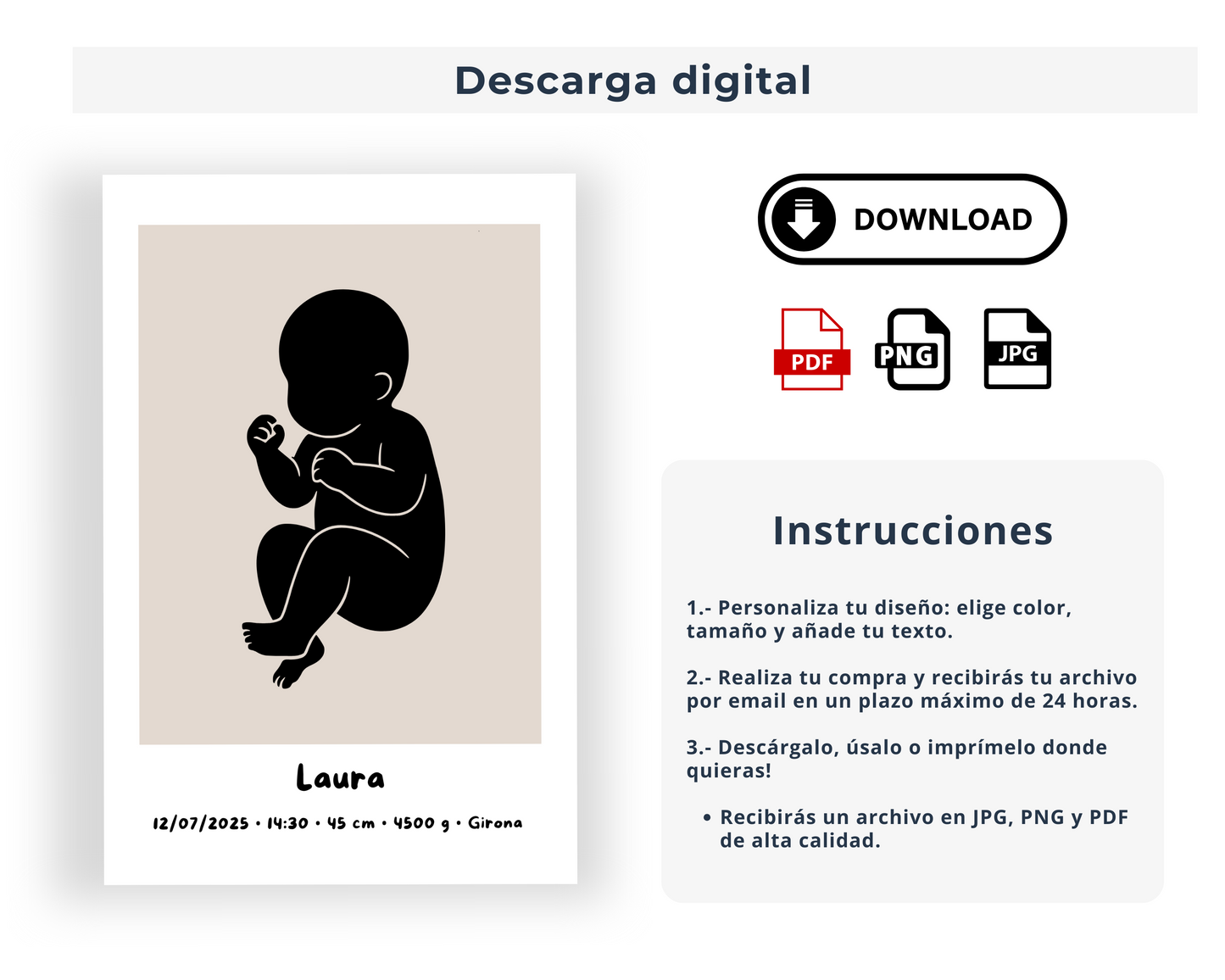 El bebé ya está aquí... Su llegada merece un marco