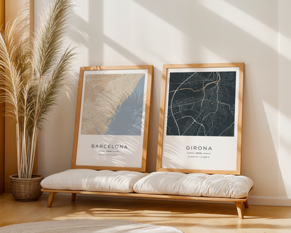 Mapa moderno de tu ciudad favorita (Claro)