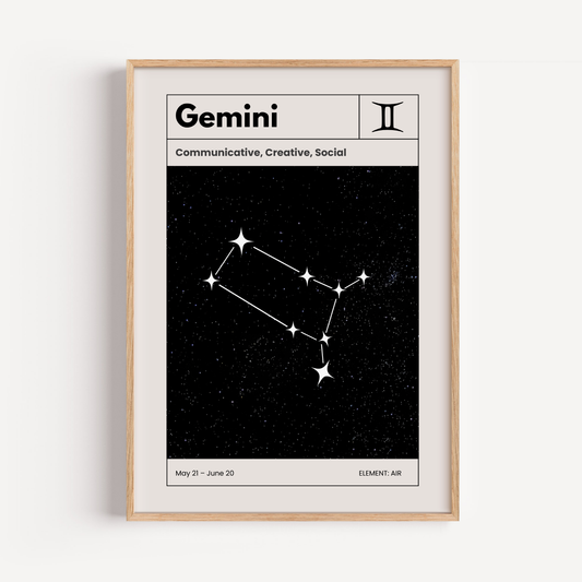 Géminis: El poster estelar de tu signo del zodiaco