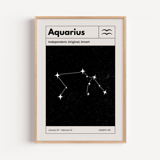 Acuario: El poster estelar de tu signo del zodiaco