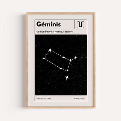 Géminis: El poster estelar de tu signo del zodiaco