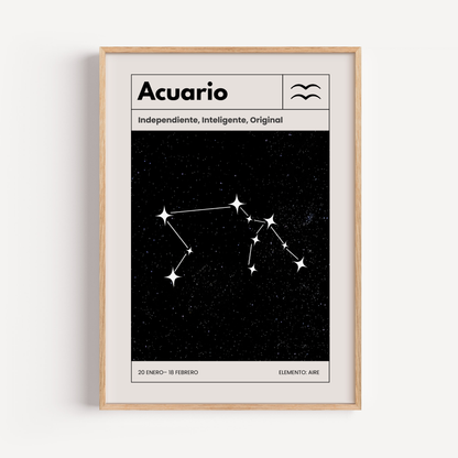 Acuario: El poster estelar de tu signo del zodiaco