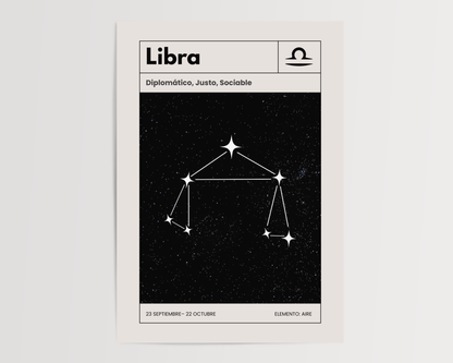 Libra: El poster estelar de tu signo del zodiaco