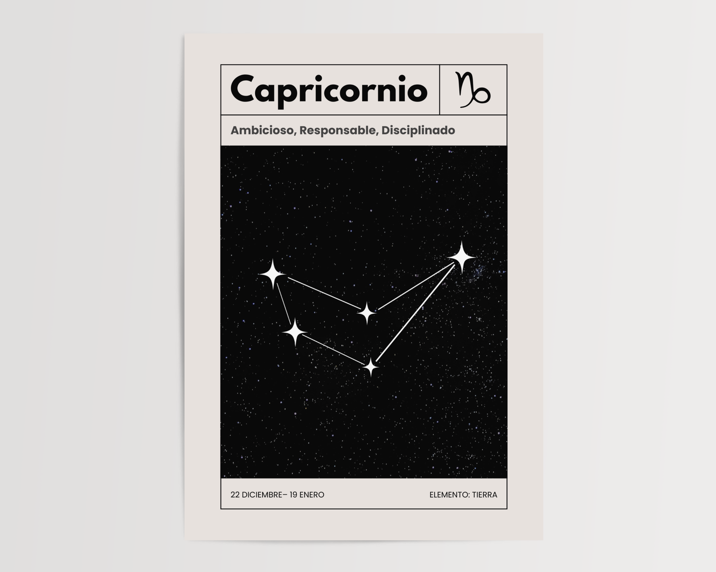 Capricornio: El poster estelar de tu signo del zodiaco