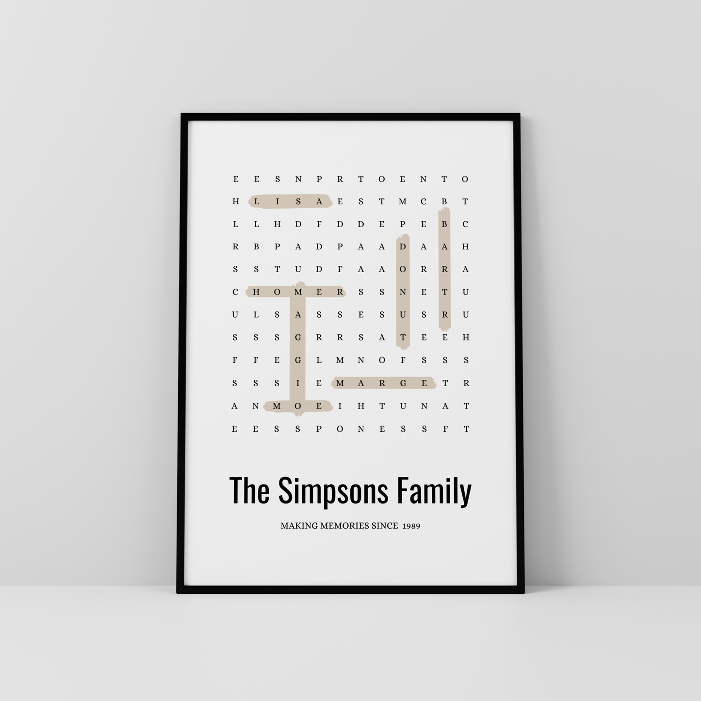 Tu sopa de letras personalizada