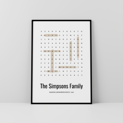 Tu sopa de letras personalizada