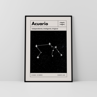 Acuario: El poster estelar de tu signo del zodiaco