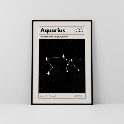 Acuario: El poster estelar de tu signo del zodiaco