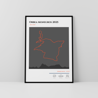 Tu mejor carrera, de Strava a la pared (Oscuro)
