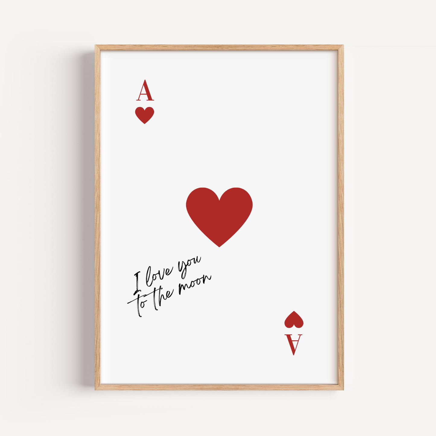 Tu carta de corazones personalizada en rojo