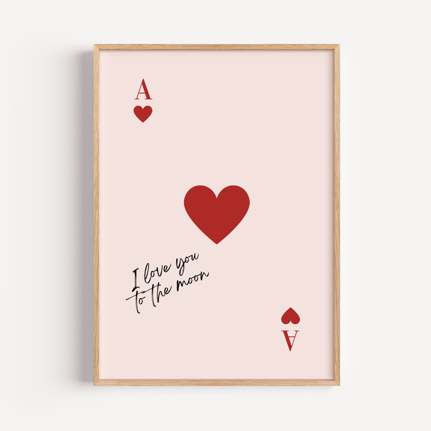 Tu carta de corazones personalizada en rojo