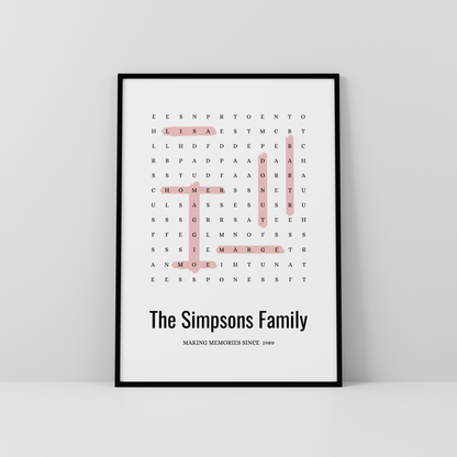 Tu sopa de letras personalizada